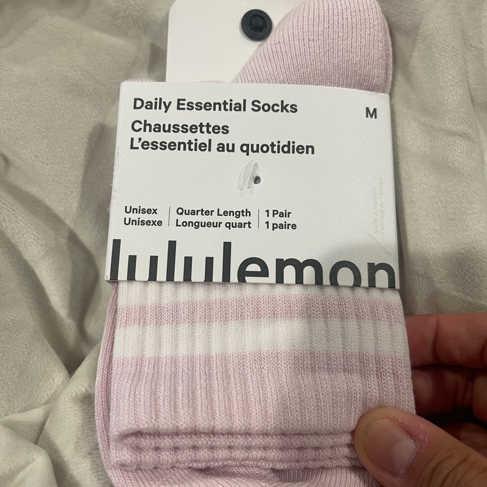 lululemon athletica Pink Daily Essential Socks size medium